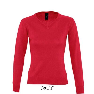 pulover-office-cu-anchior-dama-rosu