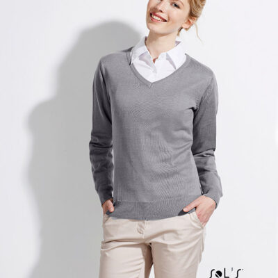 pulover-office-cu-anchior-dama-gri