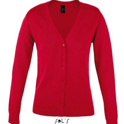 pulover-cu-nasturi-dama-rosu