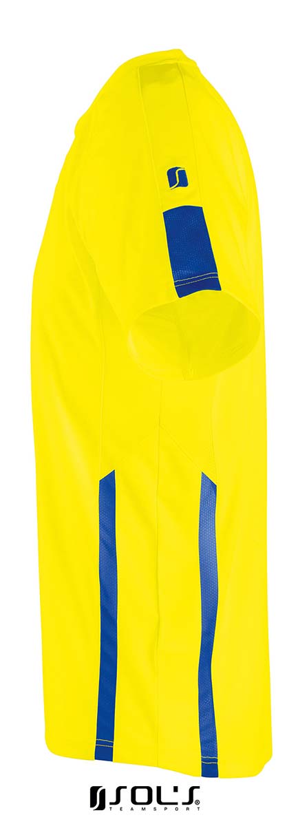 TRICOU PERSONALIZAT SPORT WEMBLEY COPII GALBEN/ALBASTRU - imagine 2