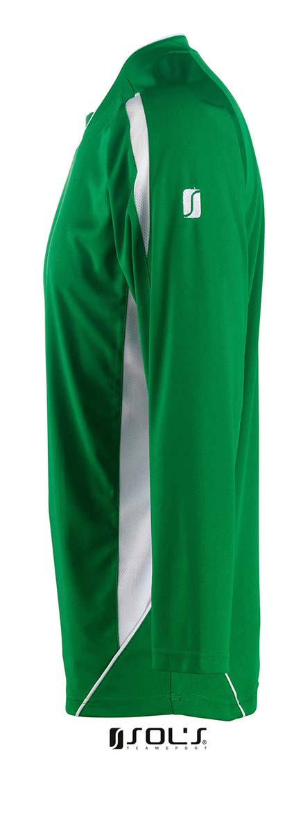 TRICOU PERSONALIZAT MARACANA LONG BARBATI VERDE/ALB - imagine 2