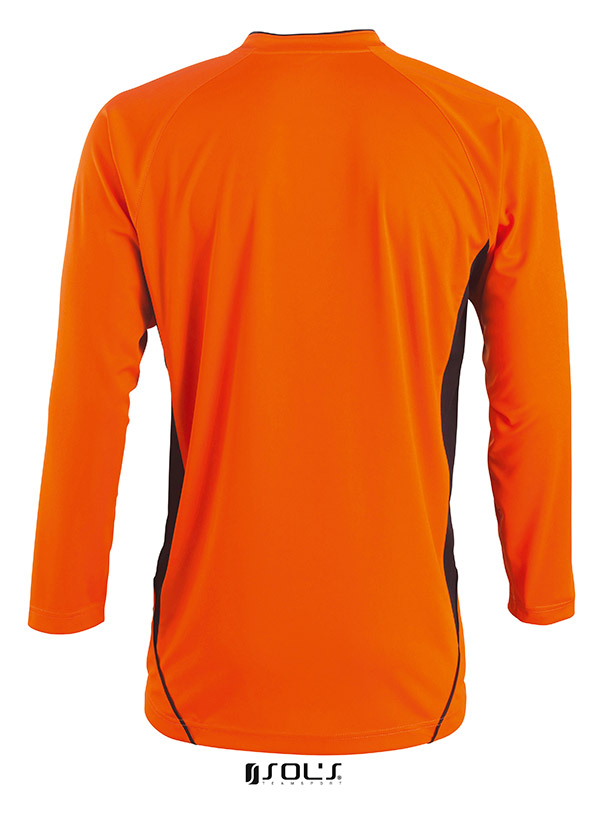 TRICOU PERSONALIZAT MARACANA LONG COPII PORTOCALIU/NEGRU - imagine 3