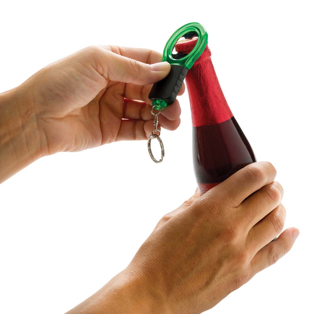 BRELOC PERSONALIZAT DESFACATOR BOTTLE LIGHT NEGRU - imagine 4