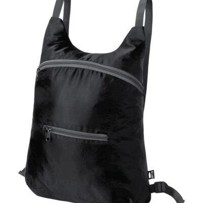 RUCSAC PLIABIL BROKY RPET, NEGRU