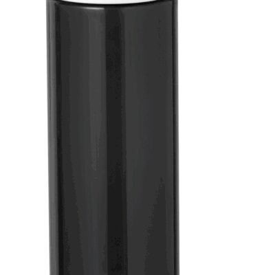 STICLA SPORT PENTRU APA LAUDON, RPET, CU CAPAC PENTRU TRANSPORT, 600 ML, NEGRU