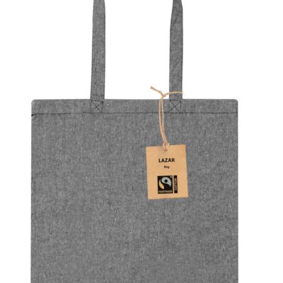 GEANTA DE CUMPARATURI LAZAR FAIRTRADE, BUMBAC,NEGRU