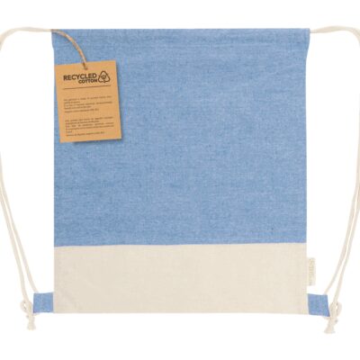 RUCSAC CU SNUR VEXIRA, BUMBAC, BICOLOR, ALBASTRU