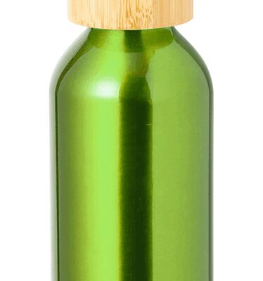 STICLA APA CU CAPAC PENTRU TRANSPORT DIN BAMBUS IRVINSON, ALUMINIU RECICLAT, 600 ML, VERDE