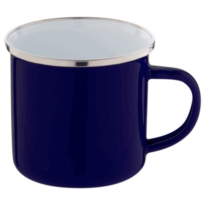 CANA EMAILATA CU MANER ENAVINT, 300 ML, ALBASTRU INCHIS