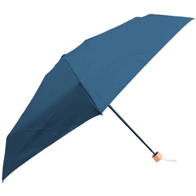 MINI UMBRELA MANUALA MINIBOO, RPET, ALBASTRU INCHIS